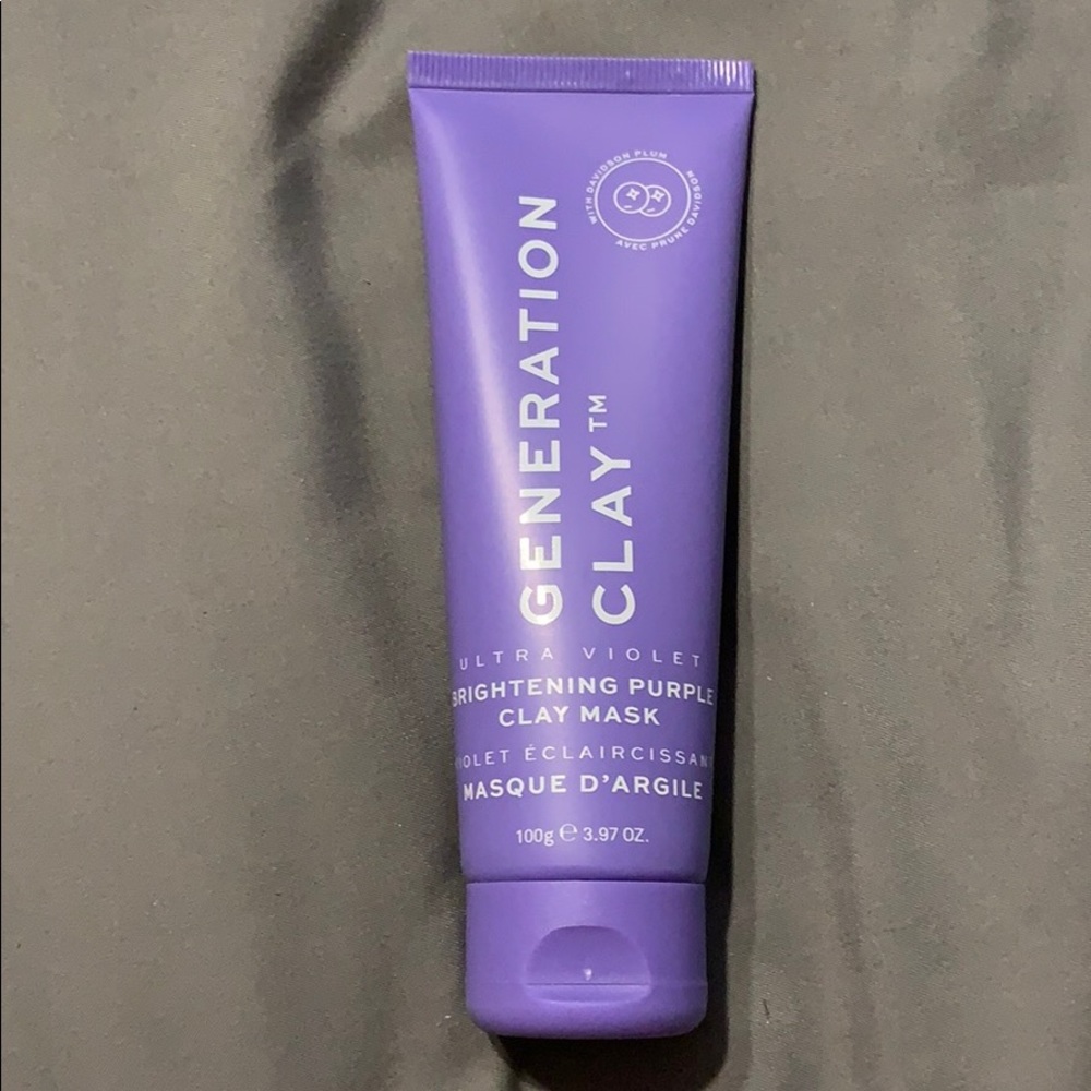 generation clay brightening purple clay mask.